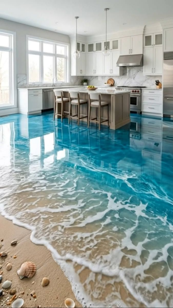 Ocean Wave 3D - Beach Epoxy Floor